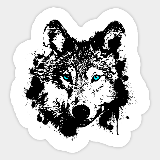 Wolf Wolf Sticker TeePublic